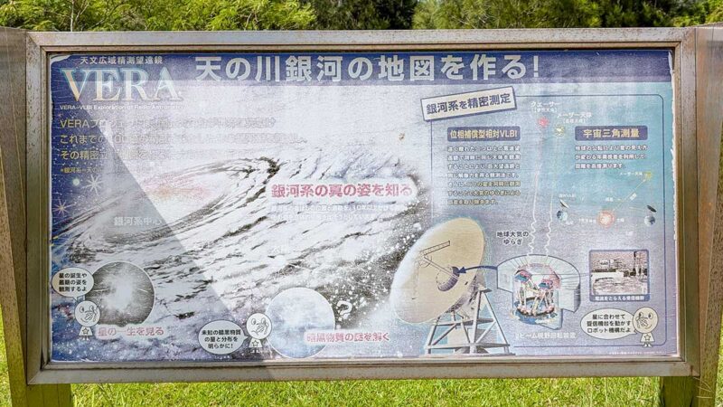 VERA石垣島観測局にある解説板
