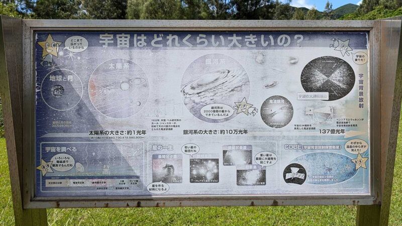 VERA石垣島観測局にある解説板